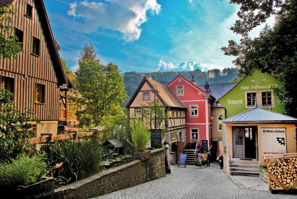 Schmilka Dorfansicht Albergho Diffuso