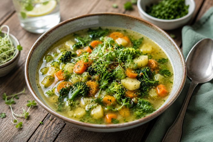 Leichte basische Suppe