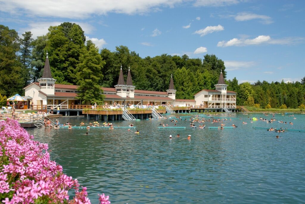 Thermalsee Hévíz im Sommer